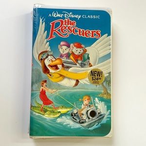The Rescuers Disney Classic Black Diamond VHS Tape Sealed Vintage 90s